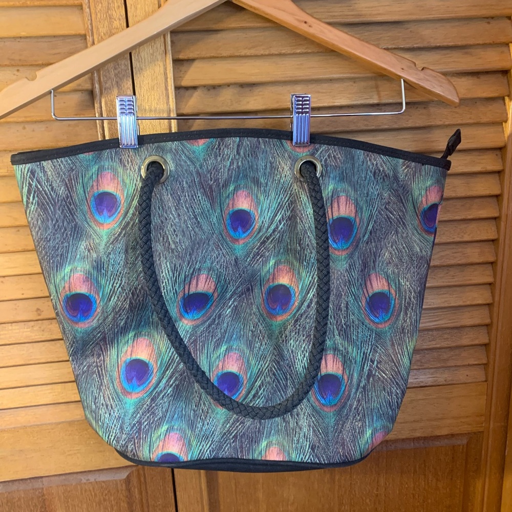 Peacock Feather Tote Bag